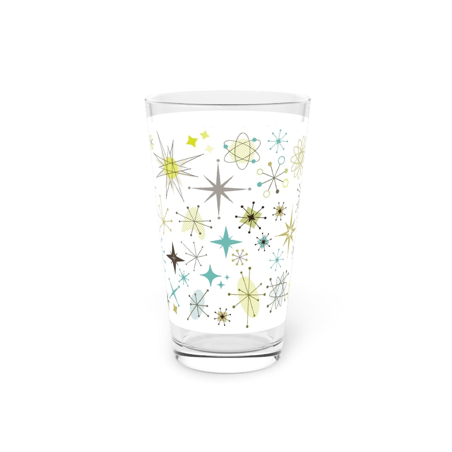 Retro Starburst 16oz Pint Glass - Kia Day Design