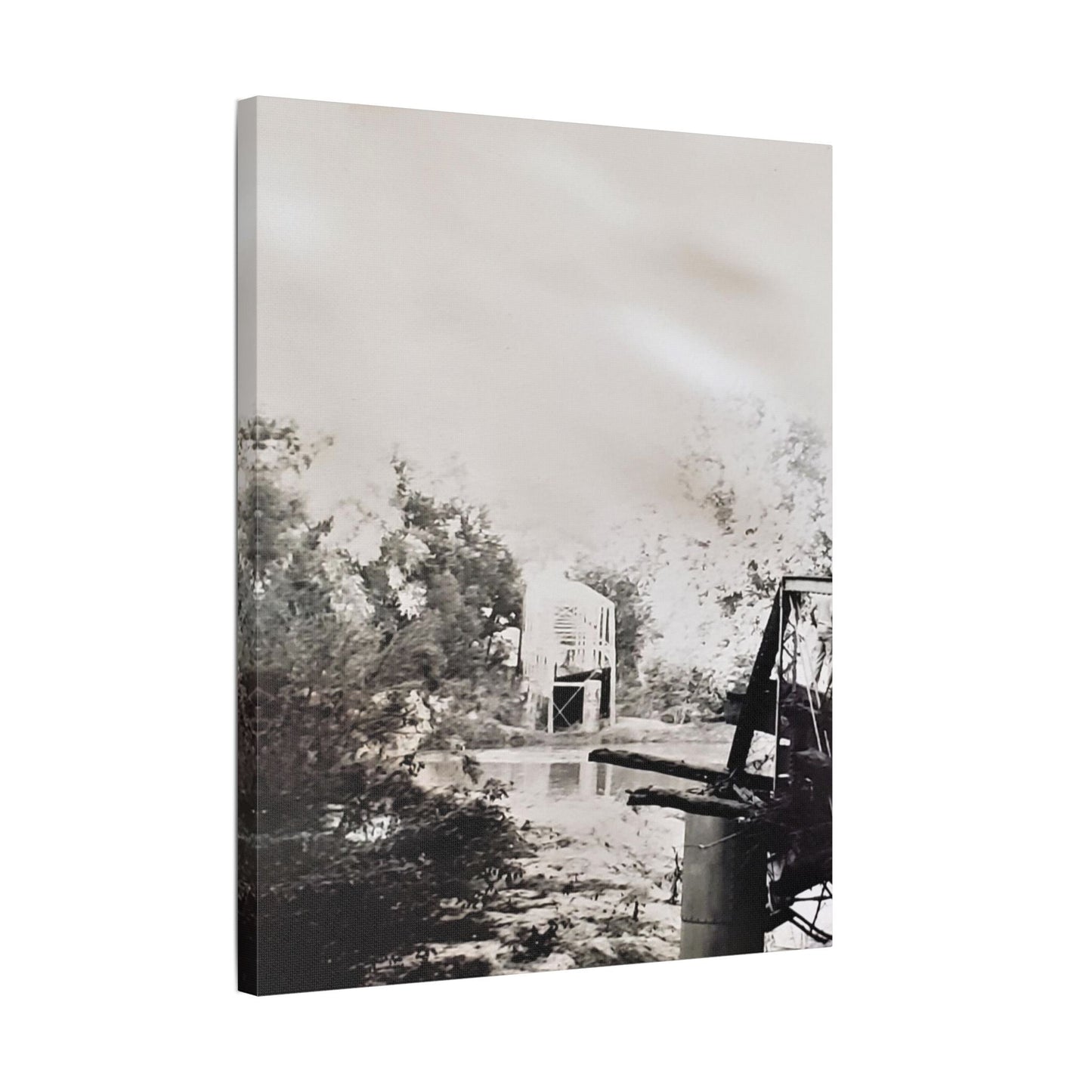 Bridge Satin Canvas Stretched