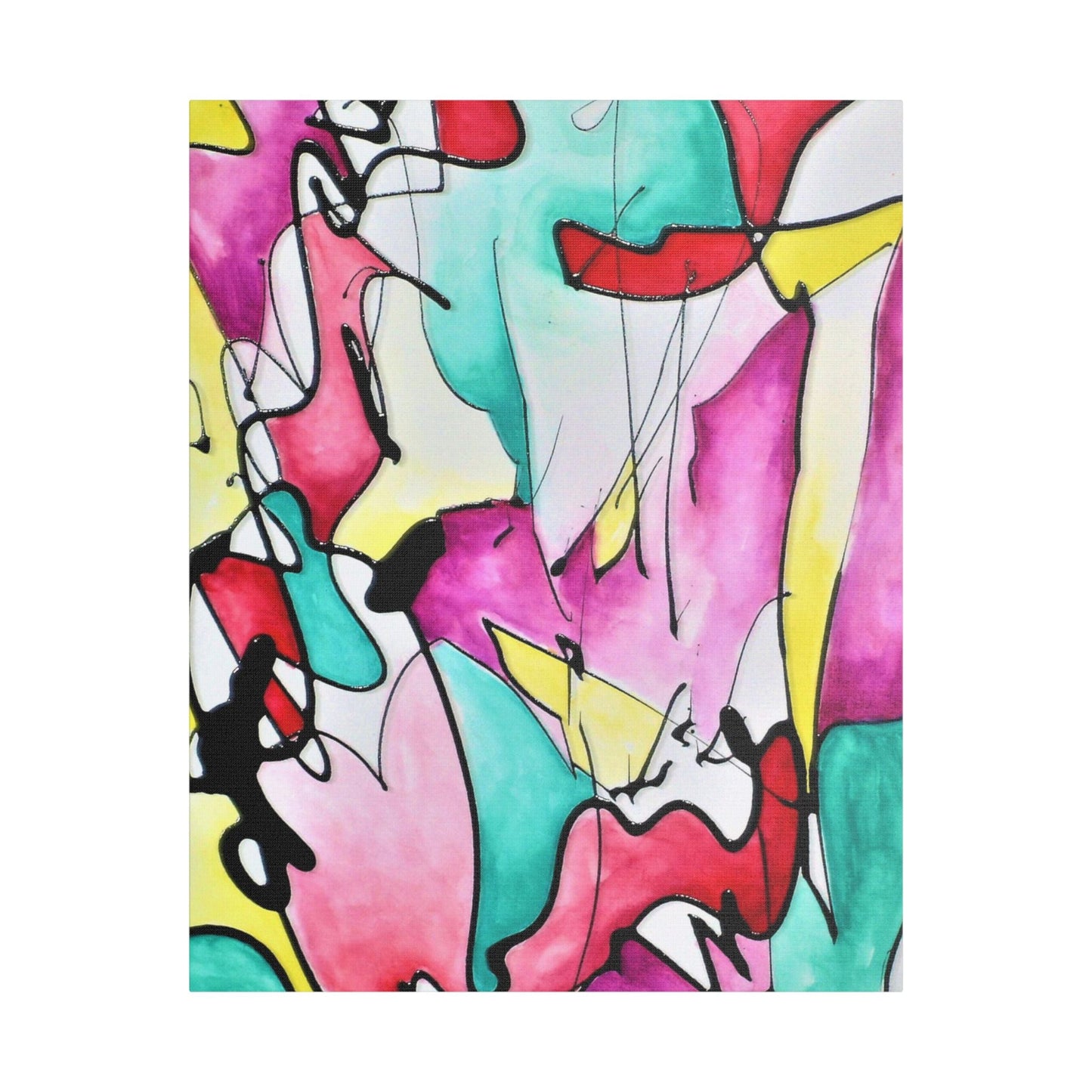 Glass Satin Canvas Stretched 24" x 30" (Vertical) 1.5"