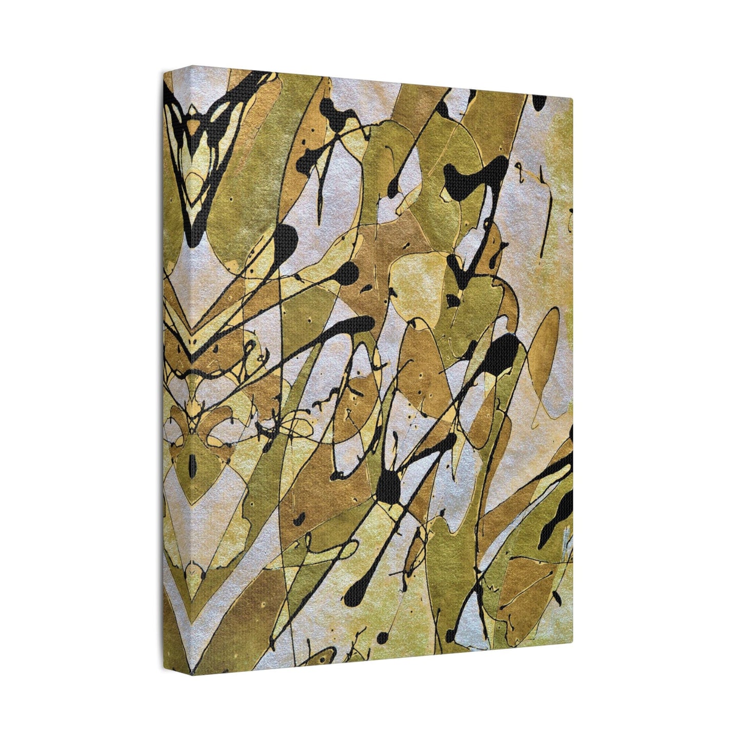 Gold Rush Satin Canvas Stretched