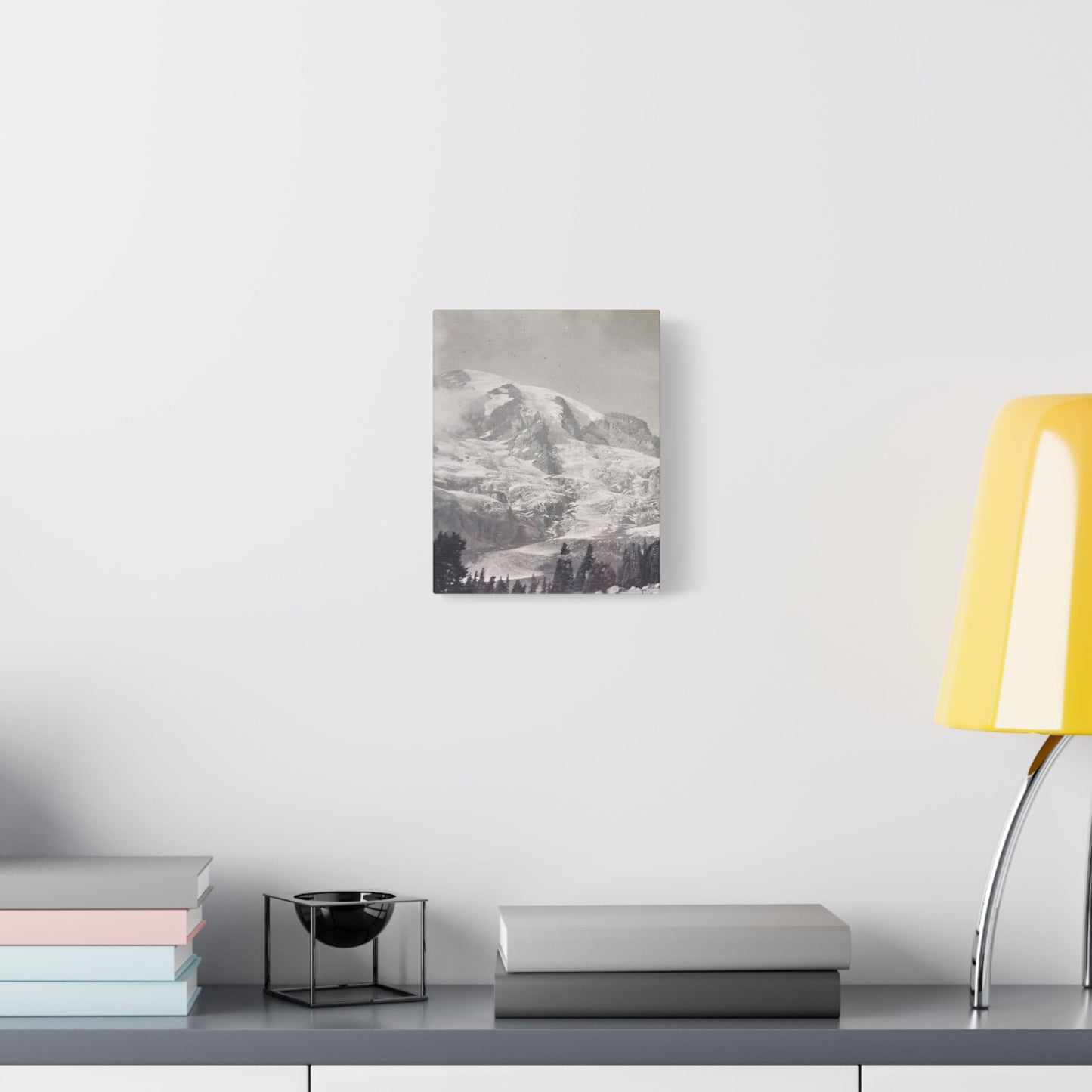 Mount Rainier Satin Canvas Stretched