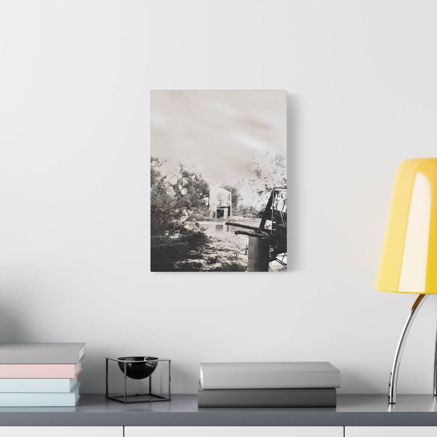 Bridge Satin Canvas Stretched