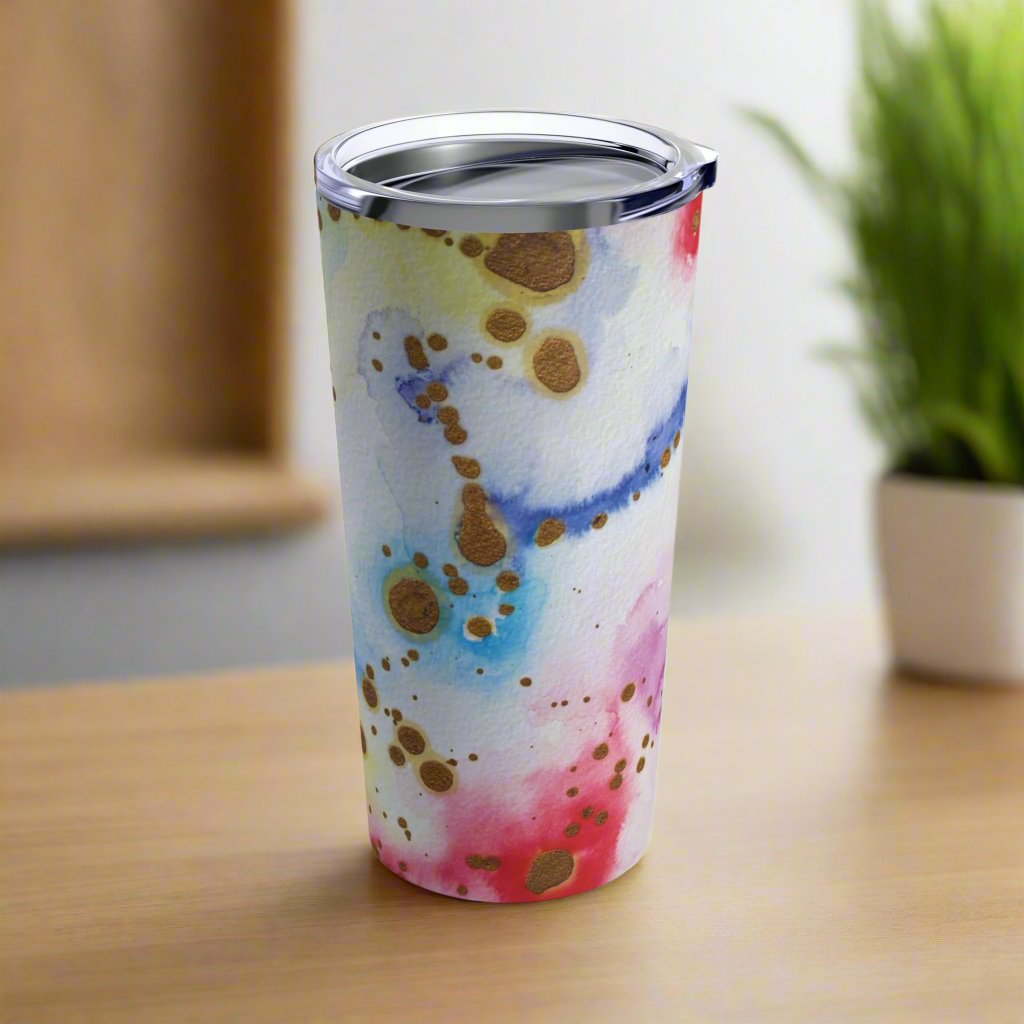 Purple Swirl Tumbler 20oz - - tumbler