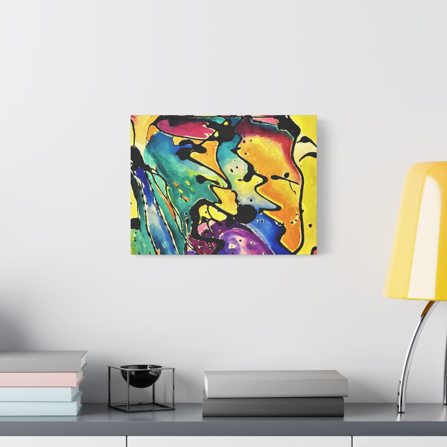 Sing Satin Canvas Stretched
