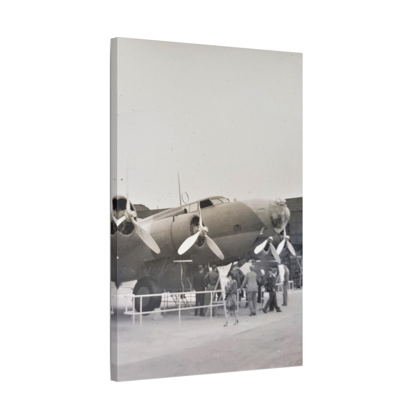 Boeing B-17 Bomber Satin Canvas Stretched