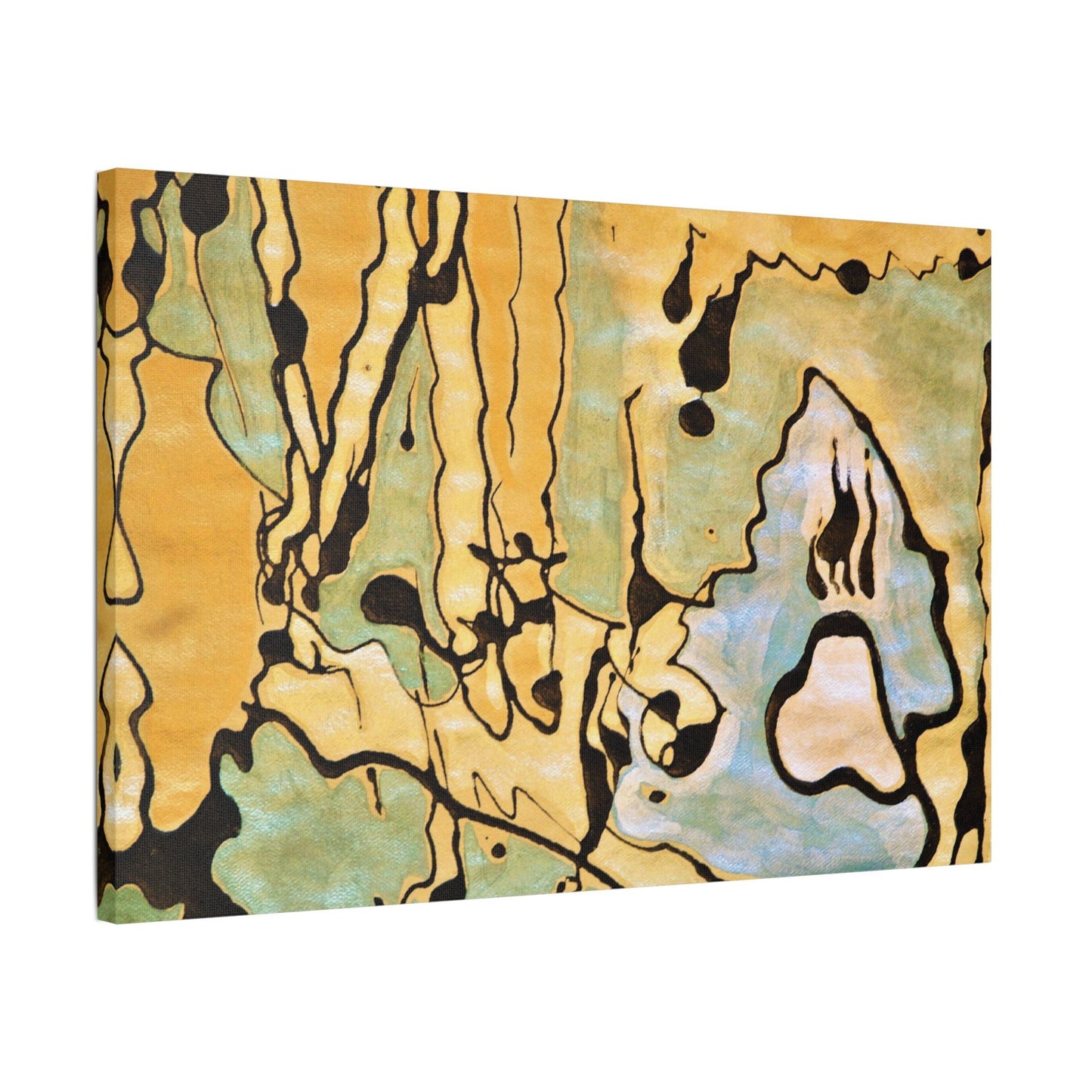 Screaming Ghost Satin Canvas Stretched