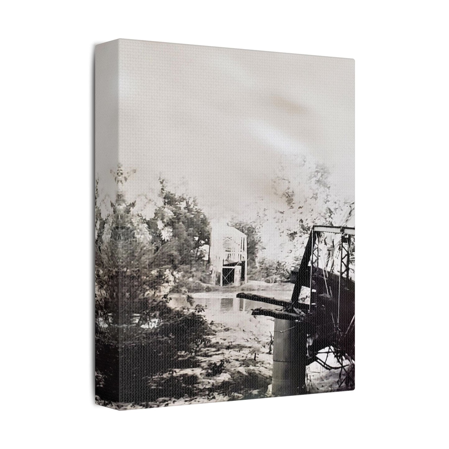 Bridge Satin Canvas Stretched