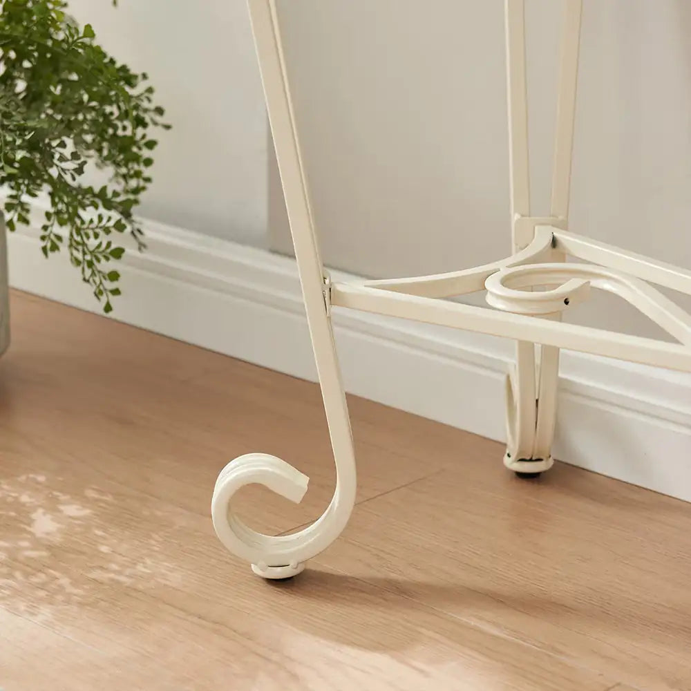 Tempered Glass Console Table with Storage Shelves - Kia Day Design