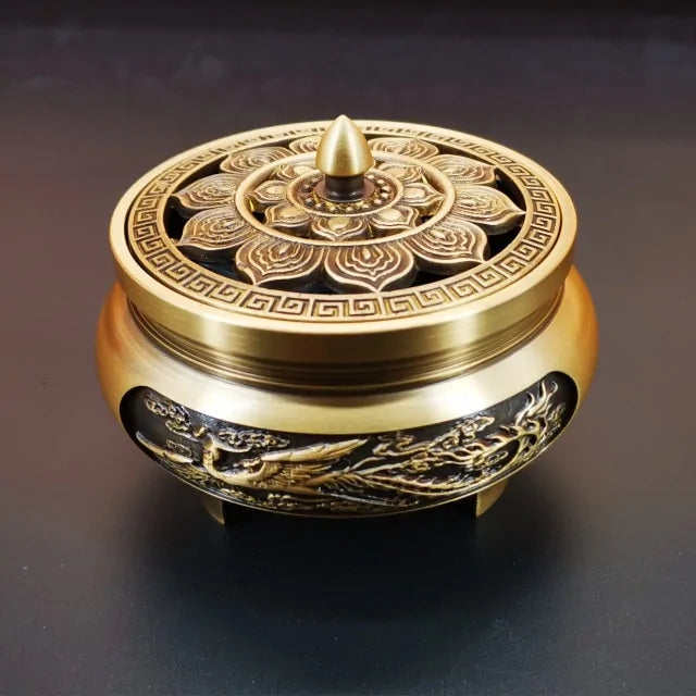 Antique Copper Incense Burner - Kia Day Design