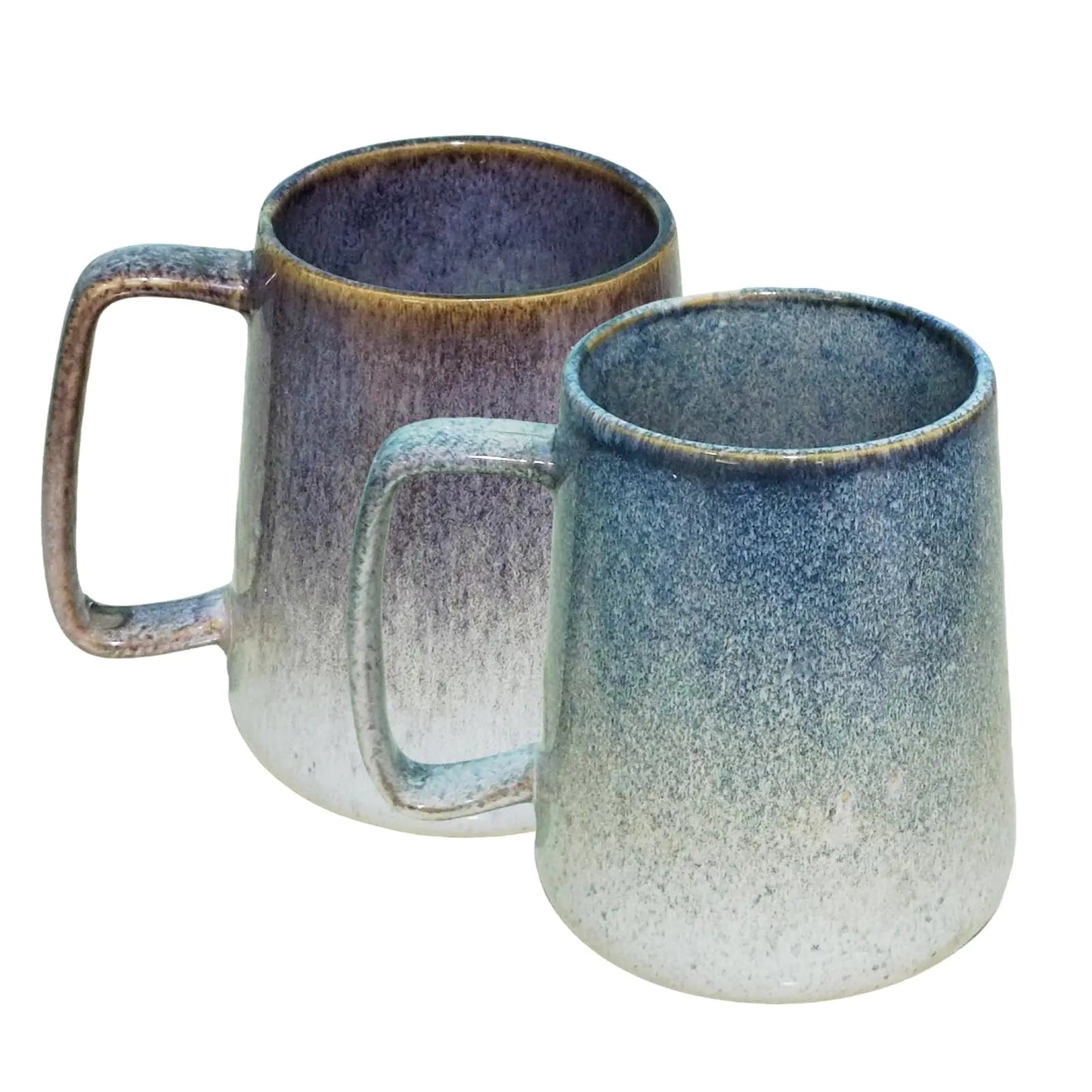 Set of 2 24 oz Extra Large Ceramic Tall Coffee Mugs - - mug