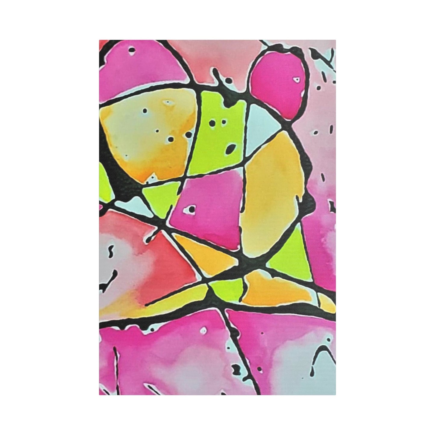 Pink Mouse Satin Canvas Stretched 24″ x 36″ (Vertical) 1.5"