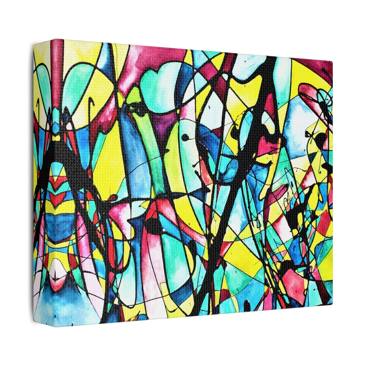 Alien Lady Satin Canvas Stretched
