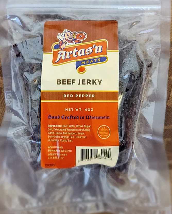 Red Pepper Beef Jerky- Artas'n Meats- {{Product type}}