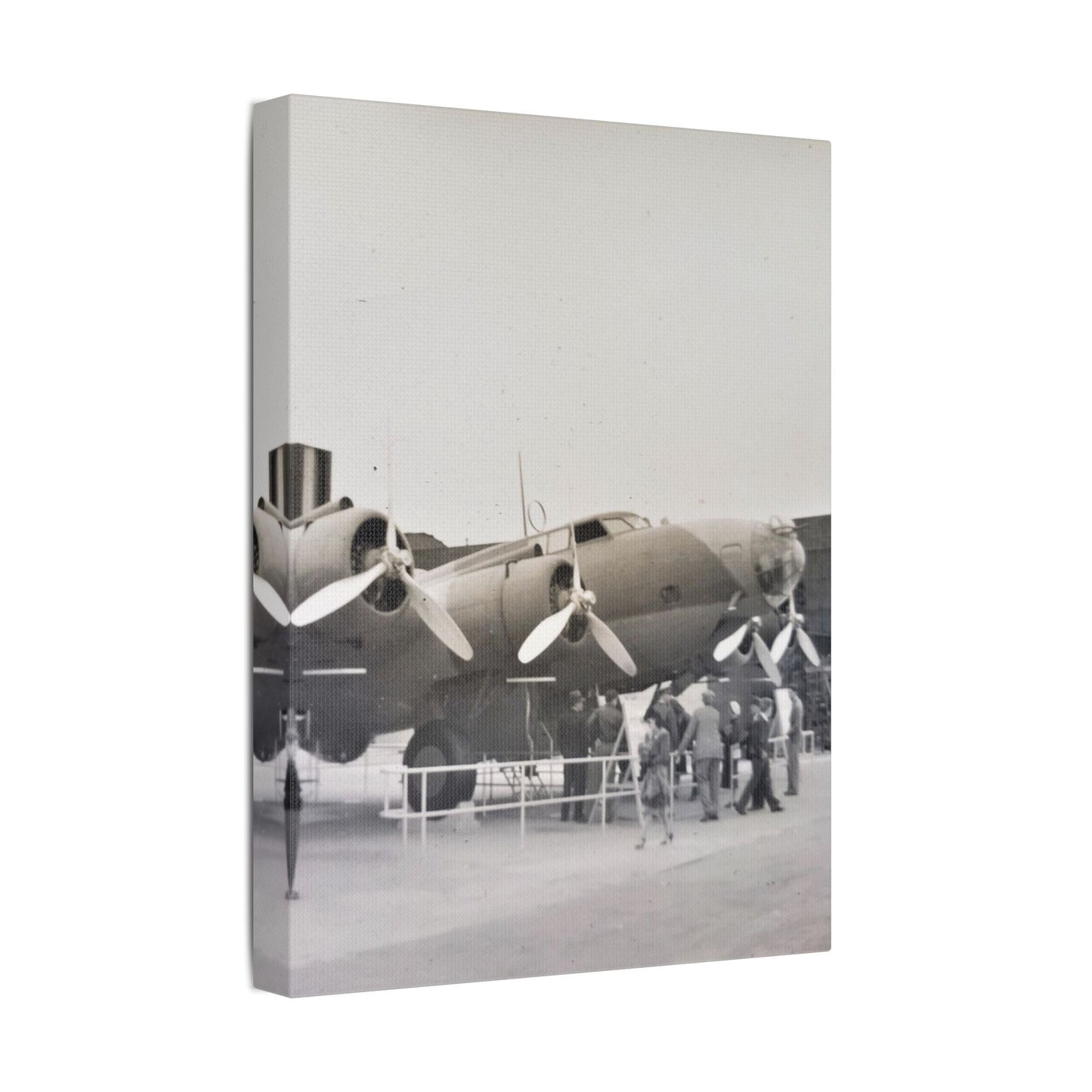 Boeing B-17 Bomber Satin Canvas Stretched