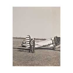 Army Pursuit Plane Ames Airport 1939 Satin Canvas Stretched