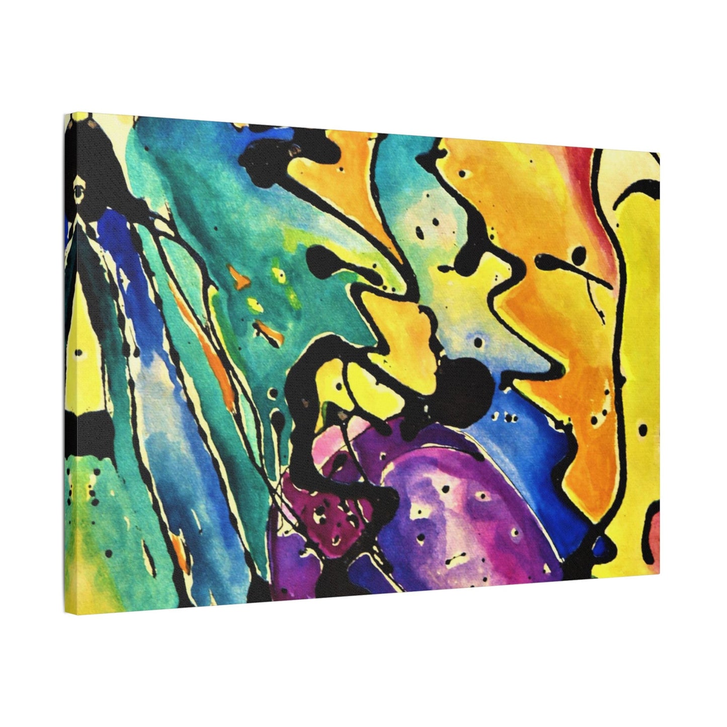 Sing Satin Canvas Stretched