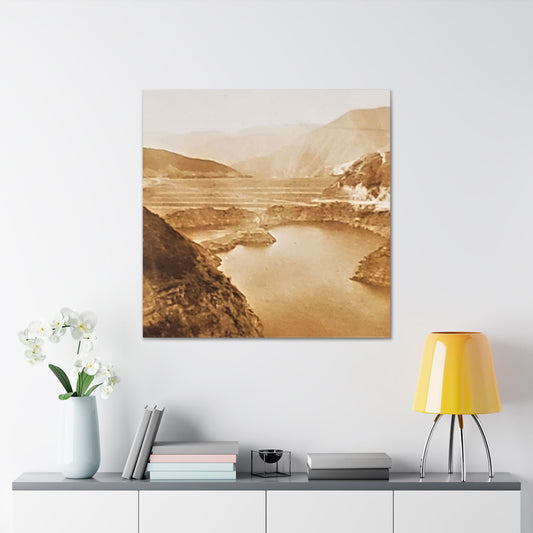 San Gabriel Dirt Fill Dam #1 Canvas Gallery Wraps Printify