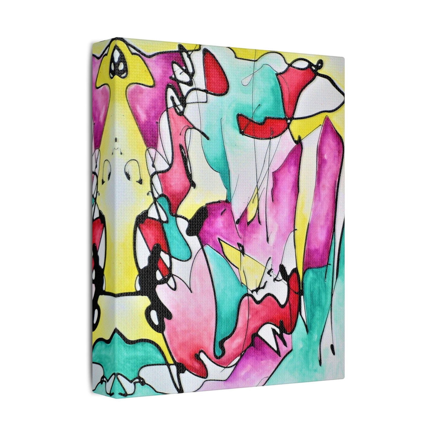 Glass Satin Canvas Stretched
