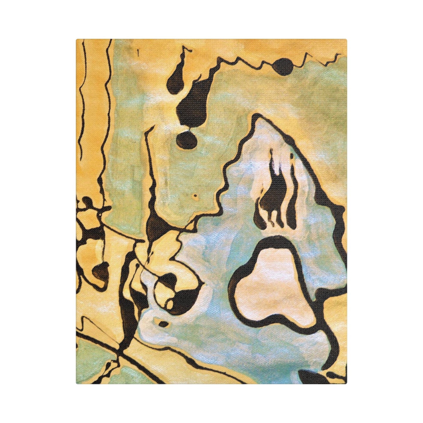 Screaming Ghost Satin Canvas Stretched 11″ x 14″ (Vertical) 1.5"