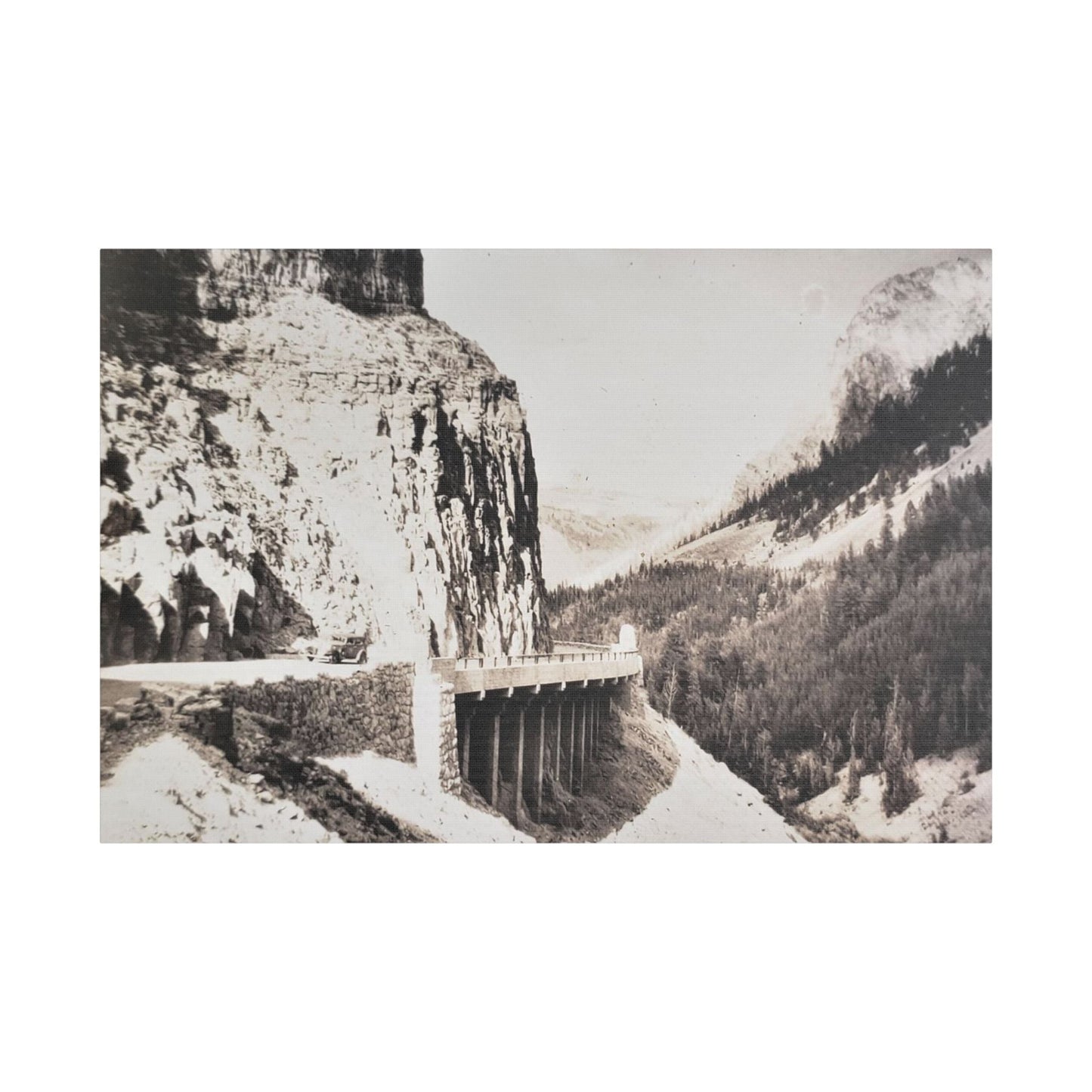Golden Gate Canyon Colorado Satin Canvas Stretched