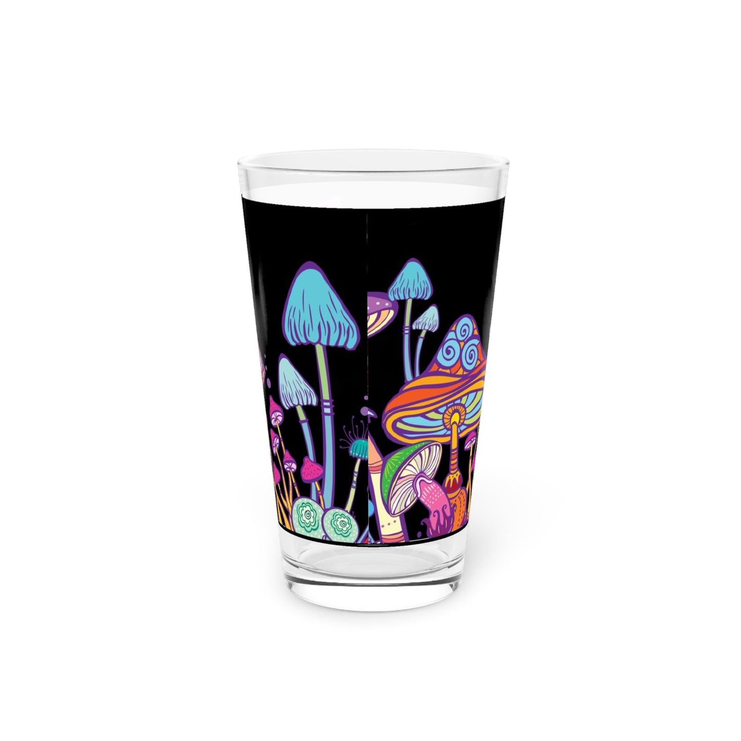 Colorful Mushroom Pint Glass 16oz - Kia Day Design