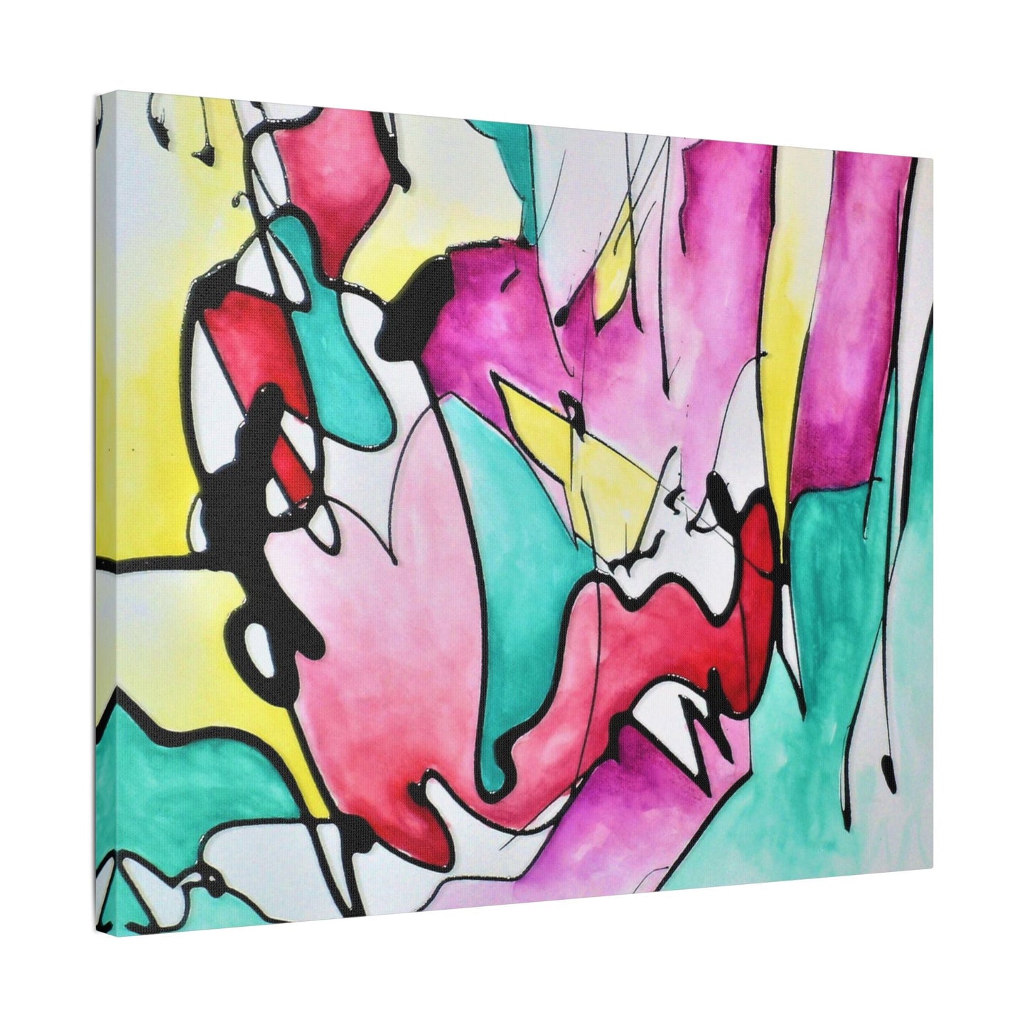 Glass Satin Canvas Stretched