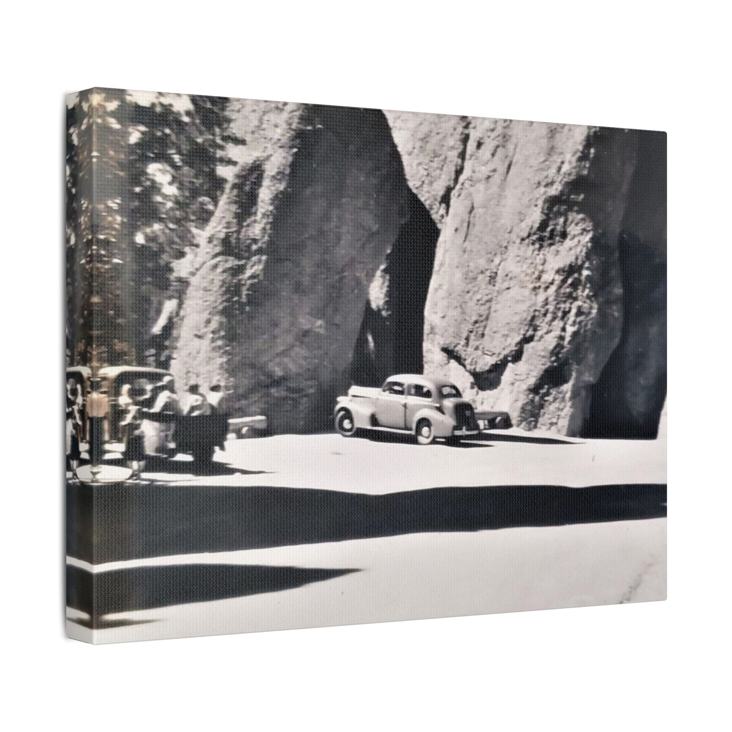 At the Needles Satin Canvas Stretched