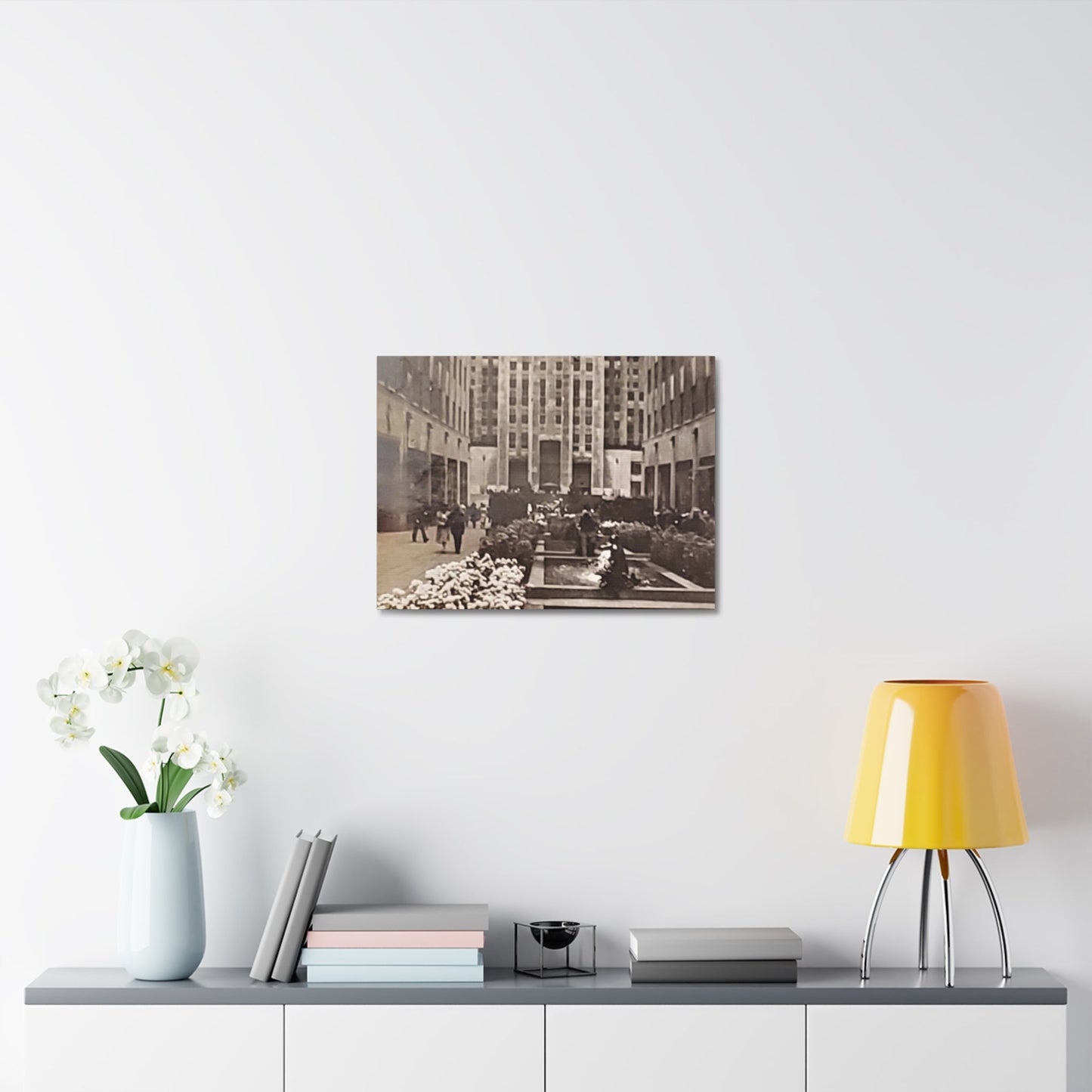 Rockefeller Plaza Stretched Canvas 1.5" 24″ x 18″