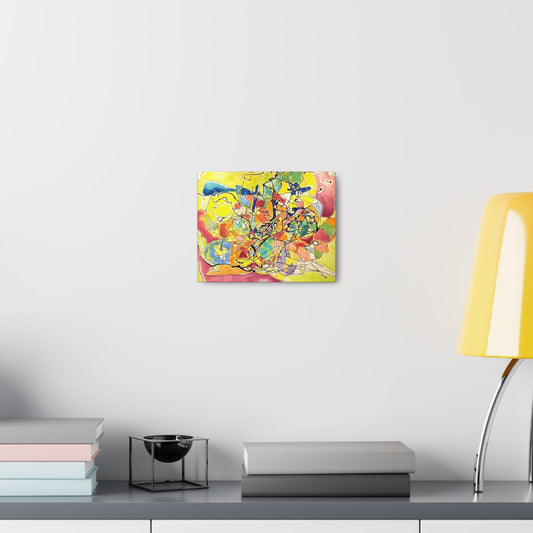 Yellow Abstract Canvas Gallery Wraps Printify