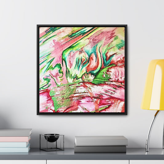 Pink Forest Gallery Canvas Wraps Square Frame