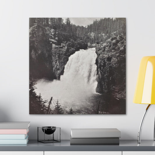 Upper Falls Yellowstone Canvas Gallery Wraps 24″ x 24″ 1.25"