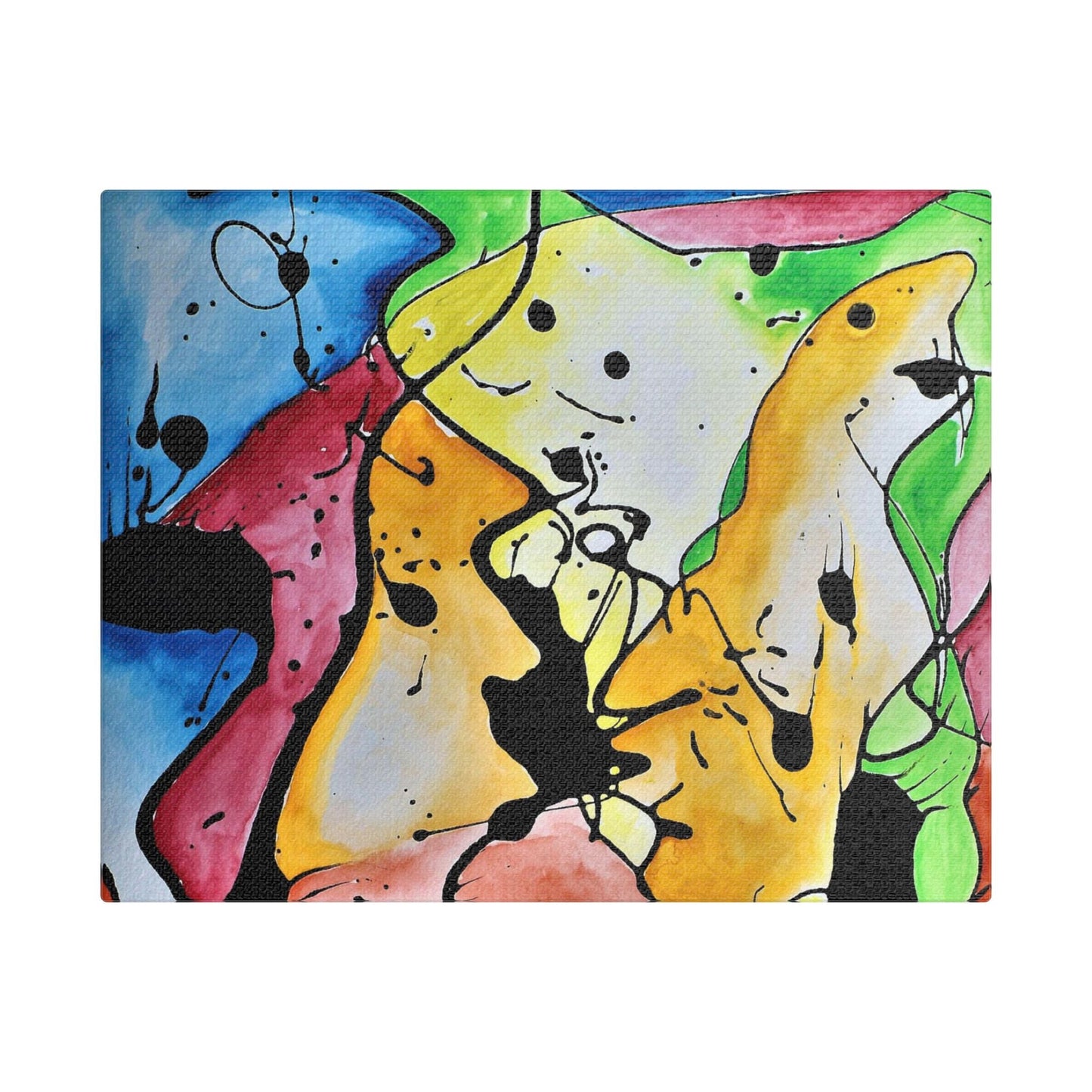 Space Judy Satin Canvas Stretched 10″ x 8″ (Horizontal) 1.5"