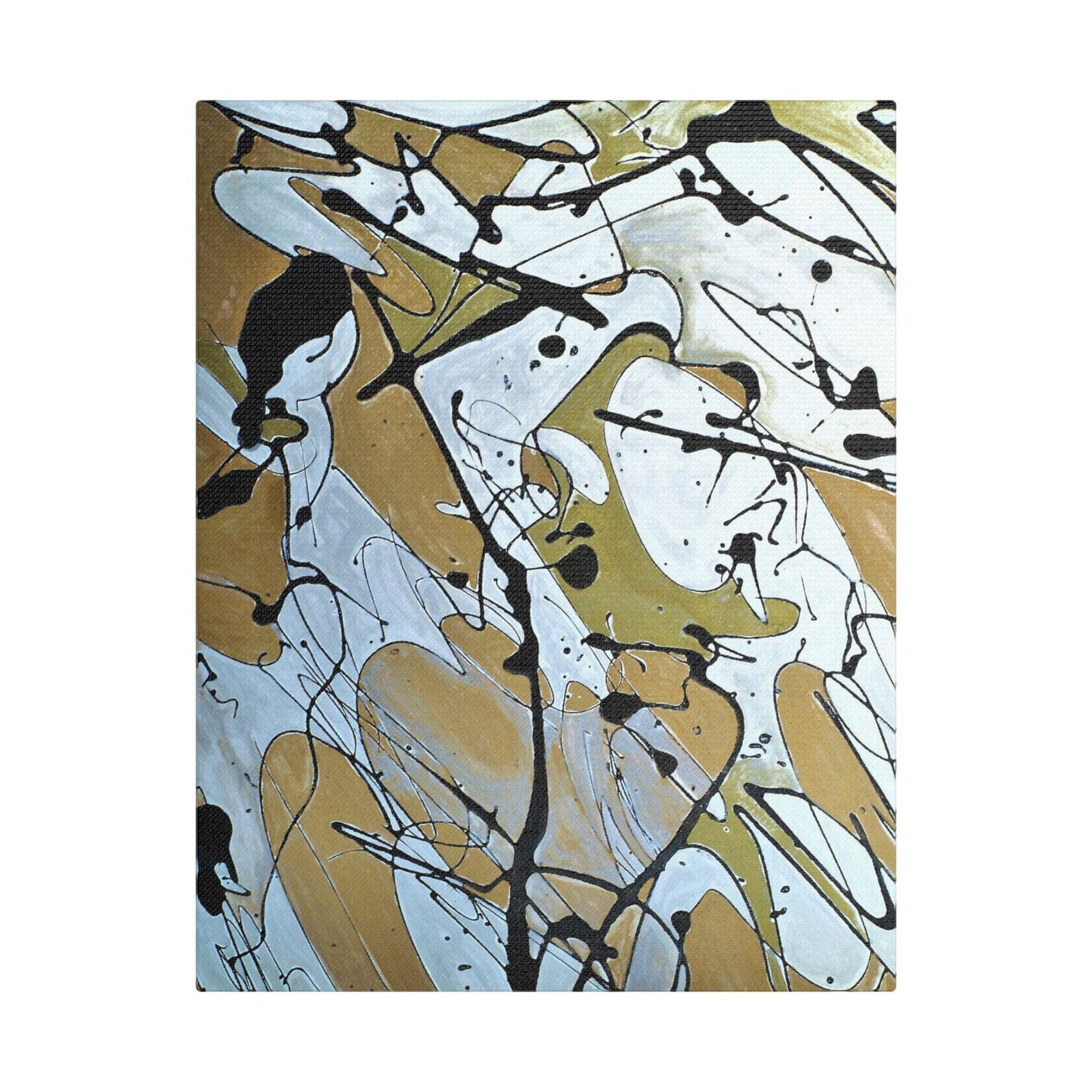 Mardi Gras Satin Canvas Stretched 11″ x 14″ (Vertical) 1.5"