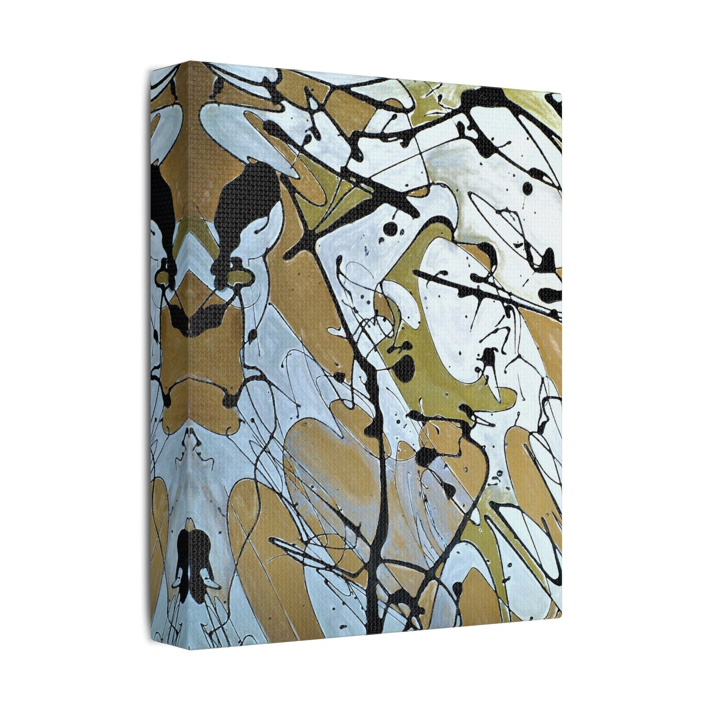 Mardi Gras Satin Canvas Stretched