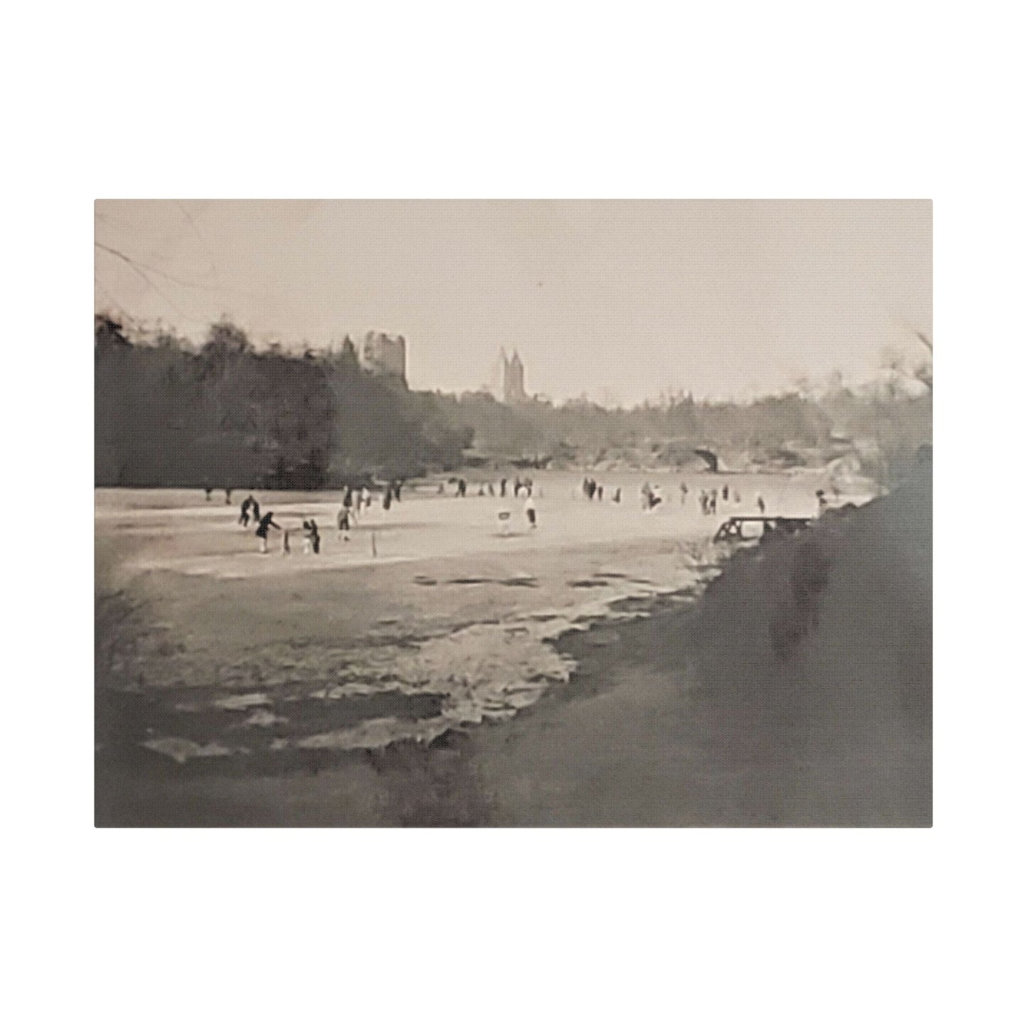 Central Park Satin Canvas Stretched 24″ x 18″ (Horizontal) 1.5"