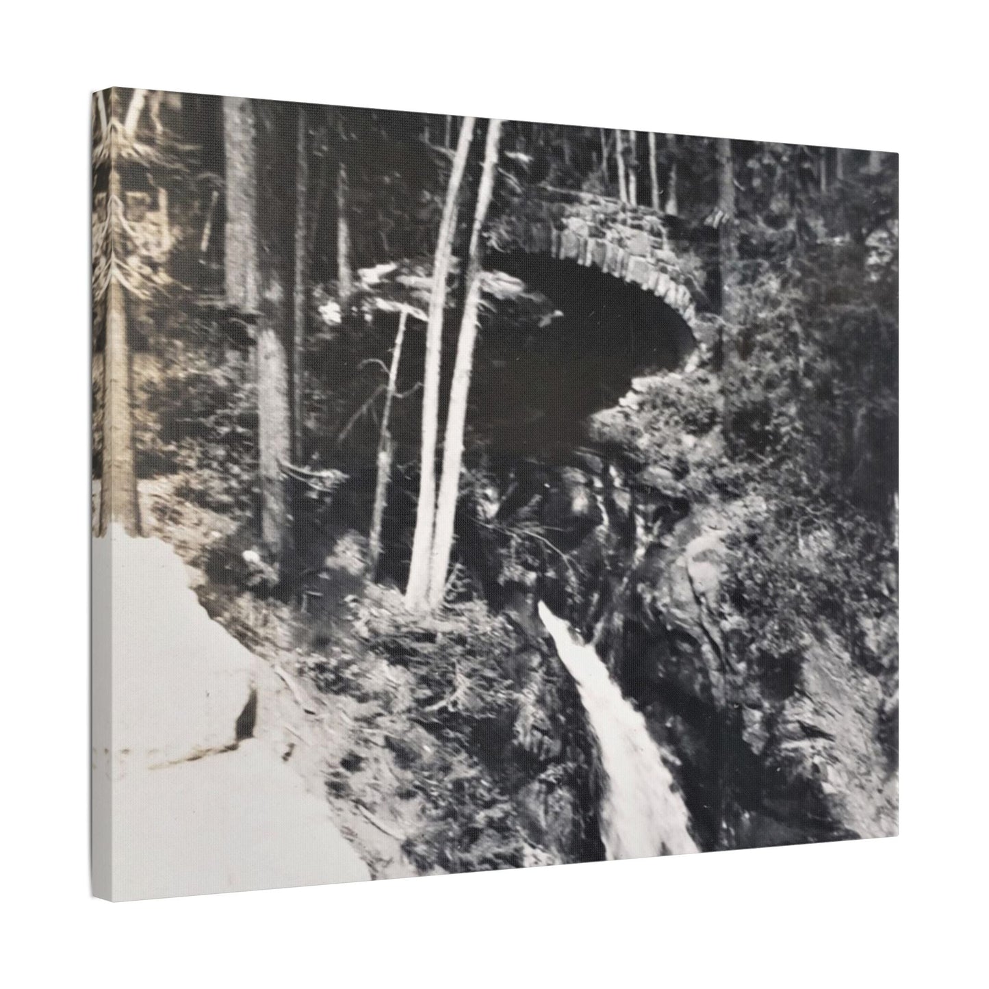 Narada Falls Yellowstone Satin Canvas Stretched