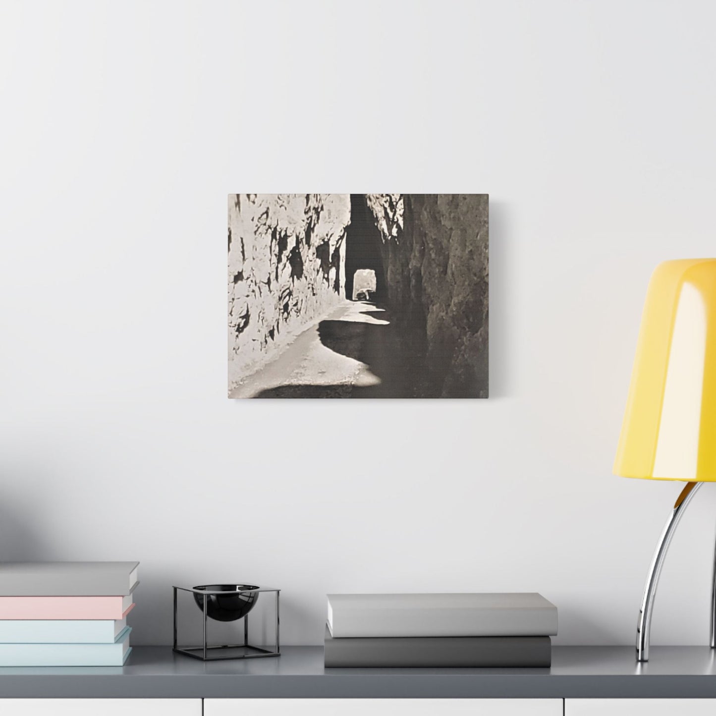 Tunnel at The Needles Satin Canvas Stretched 14″ x 11″ (Horizontal) 1.5"