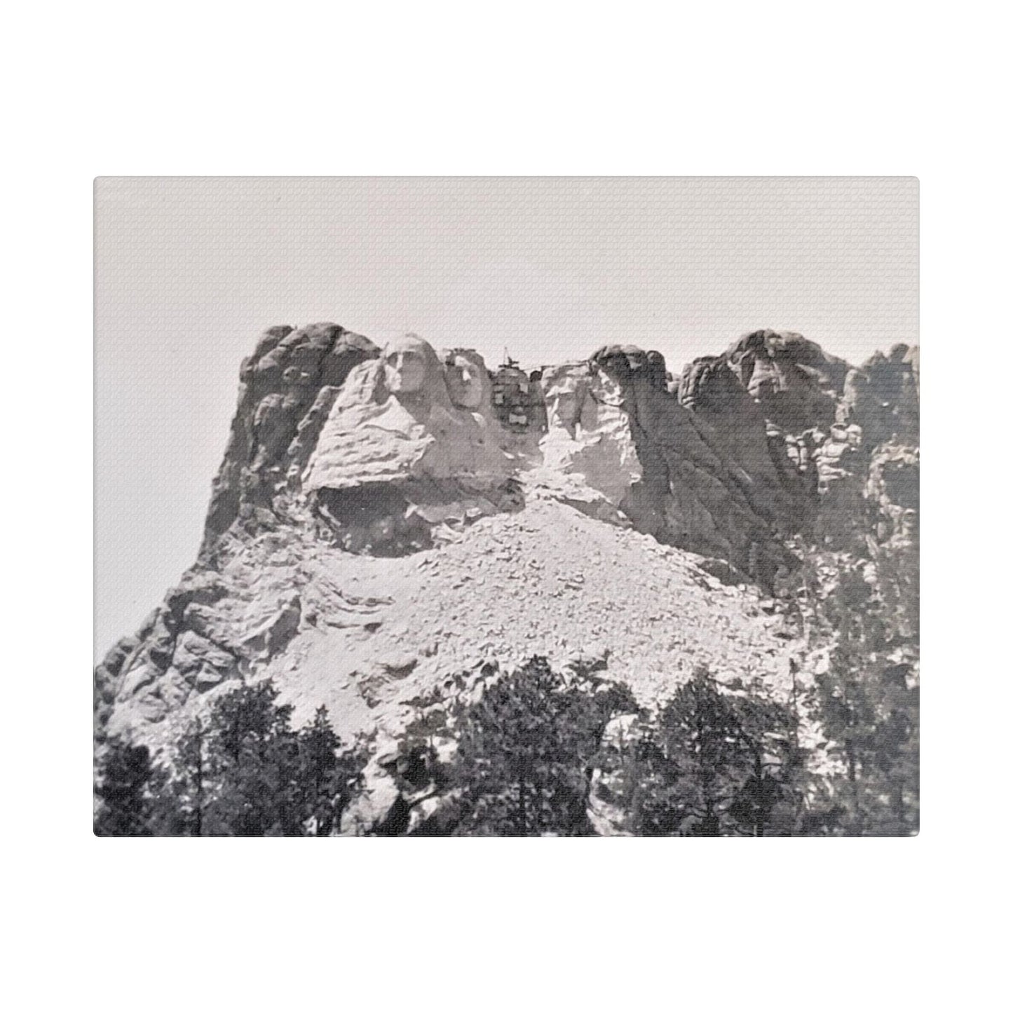 Black Hills Mount Rushmore Satin Canvas Stretched