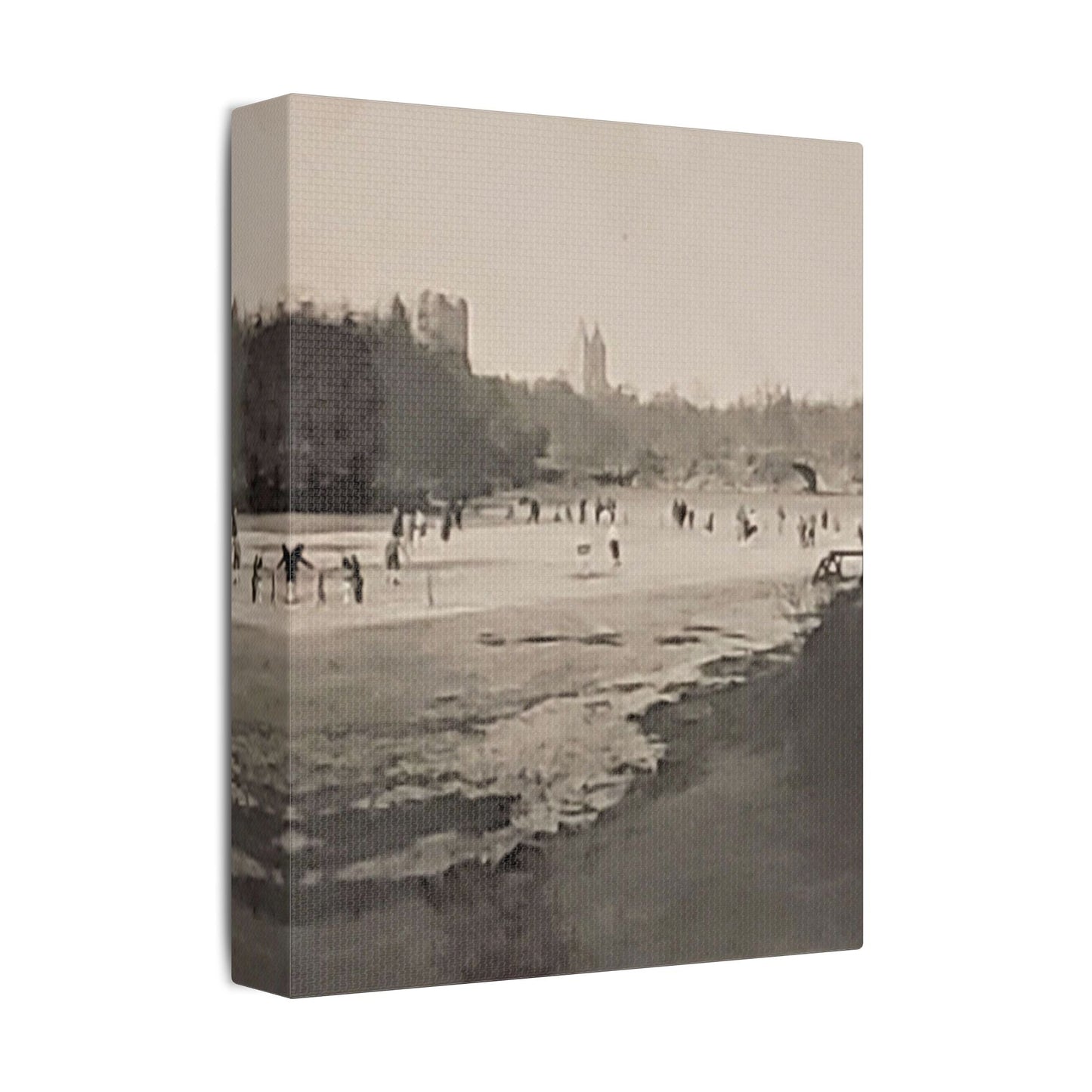 Central Park Satin Canvas Stretched