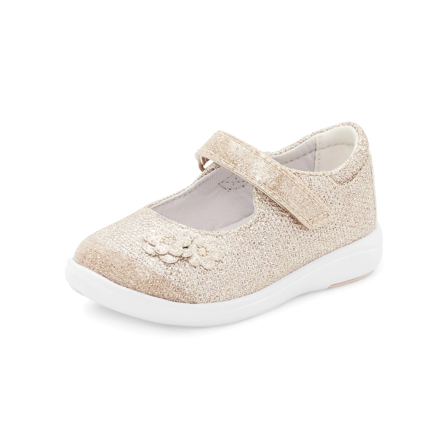 Stride Rite Girls Holly Mary Jane Flat Rose Gold 12.5 Wide Little Kid - - shoes
