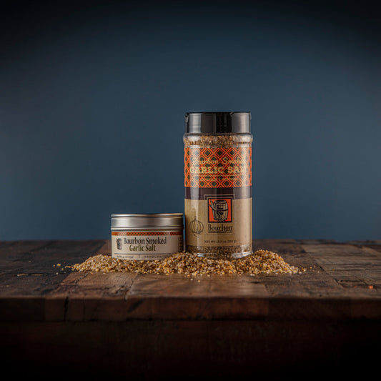 Bourbon Smoked Garlic Salt - - seasoning