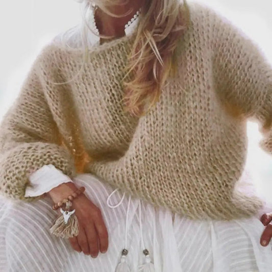 Womens Chunky Knitted Sweater - Kia Day Design