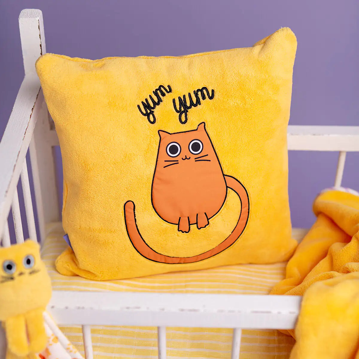 Milk and Moo Tombish Cat Baby Pillow - Kia Day Design
