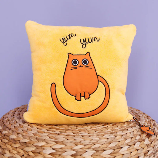 Milk and Moo Tombish Cat Baby Pillow - Kia Day Design