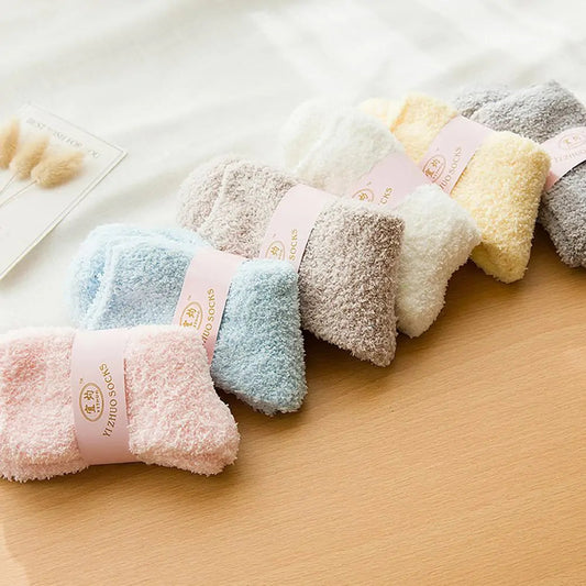 Womens Soft Fluffy Socks - Kia Day Design