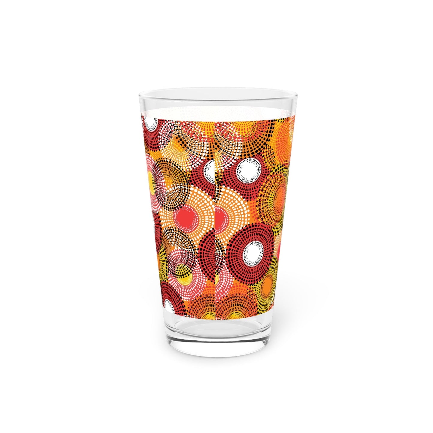 Colorful Dot Pattern Pint Glass 16oz - Kia Day Design