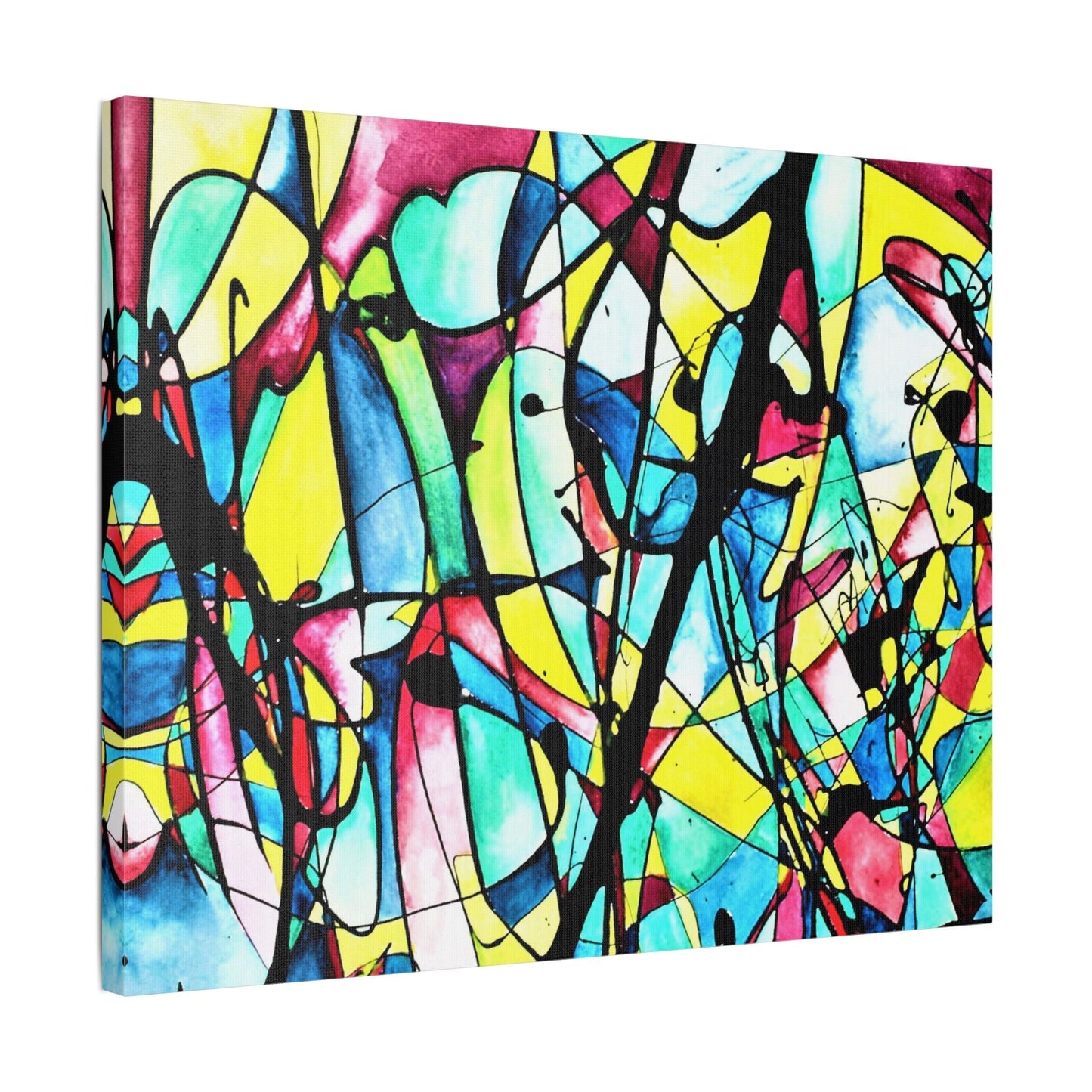 Alien Lady Satin Canvas Stretched