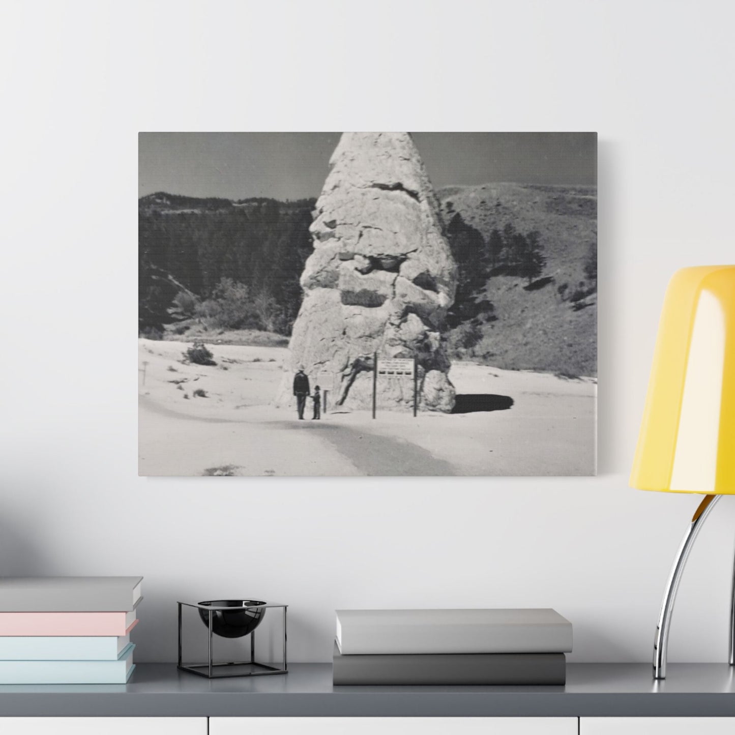 Liberty Cap Yellowstone Satin Canvas Stretched 24″ x 18″ (Horizontal) 1.5"