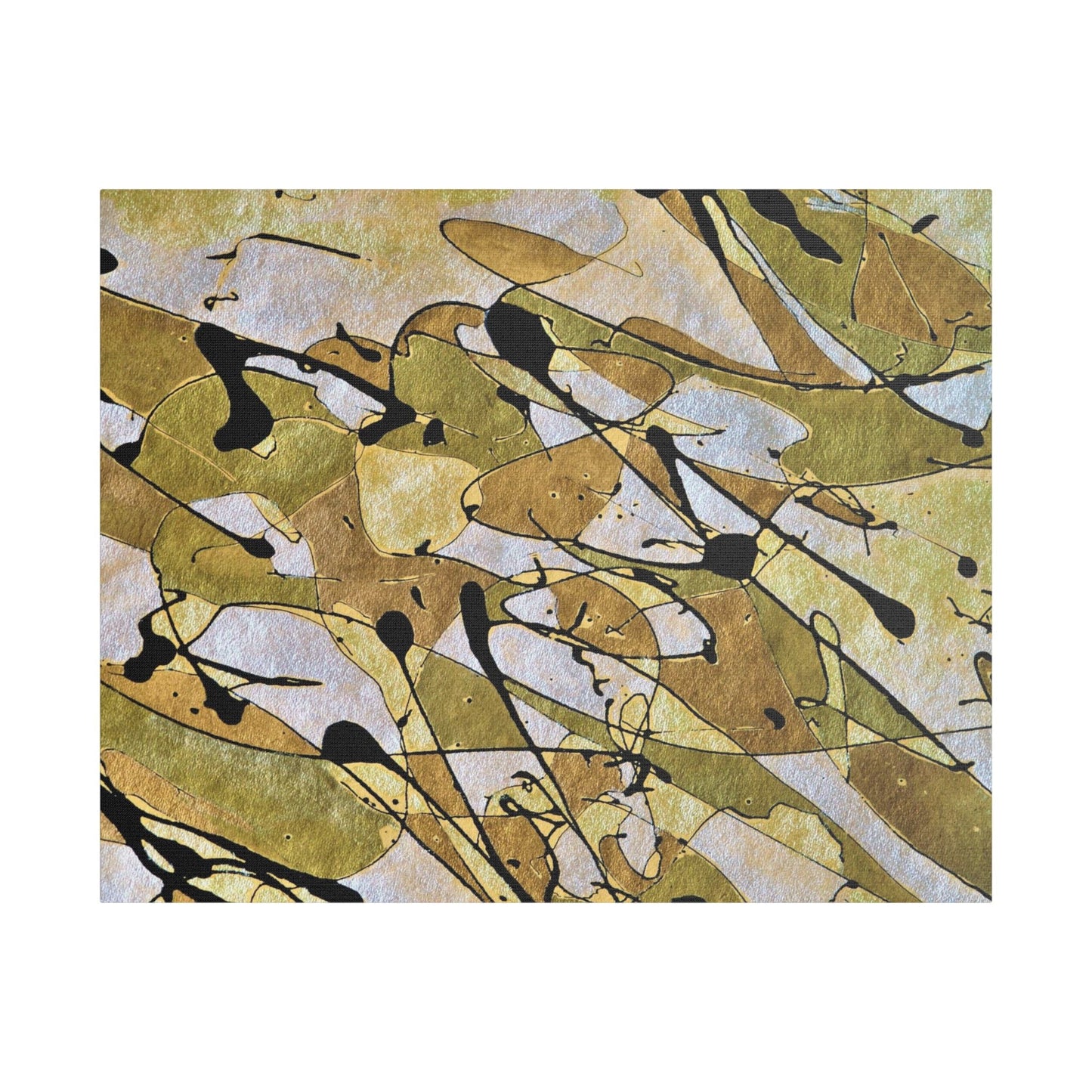 Gold Rush Satin Canvas Stretched 30" x 24" (Horizontal) 1.5"