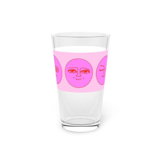 Sun Faces Pint Glass - 16oz - Kia Day Design